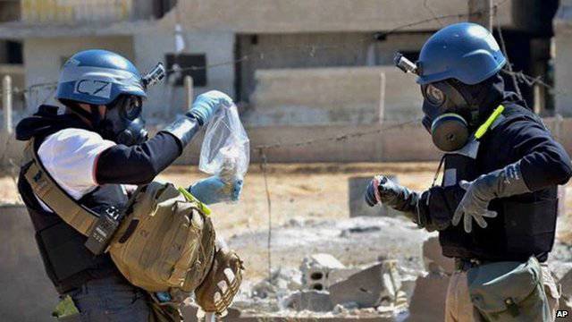 "Kemiskt" uppdrag bortfört i Syrien