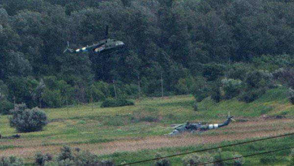 Milisi Slavyansk menembak jatuh helikopter lain