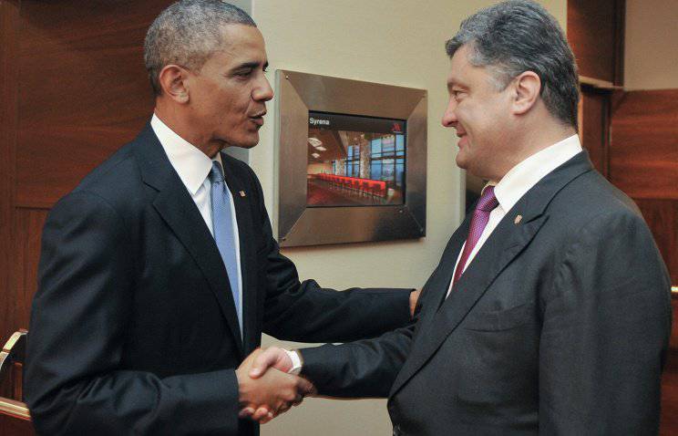 Obama och Porosjenko: Warszawa-debut