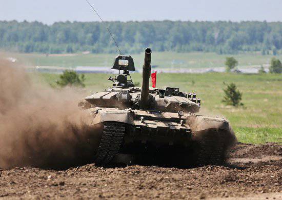 Tank biathlon in Alabino near Moscow