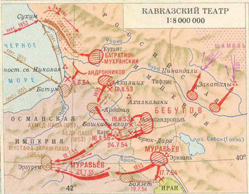 Victories of the Caucasian campaign of the Eastern war