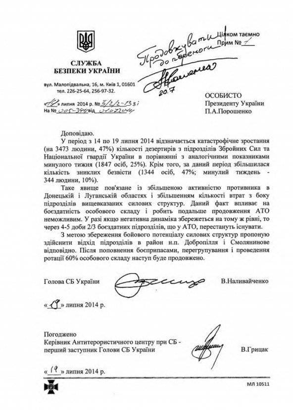 De ukrainska myndigheterna har slut på medel för att finansiera den militära operationen