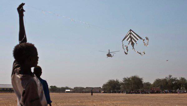 दक्षिण सूडान के क्षेत्र में रूसी पायलटों के साथ संयुक्त राष्ट्र का एक हेलीकॉप्टर दुर्घटनाग्रस्त हो गया
