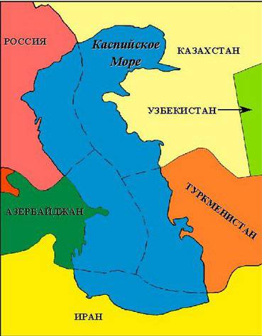 The Caspian states have banned outside armies from being in the region