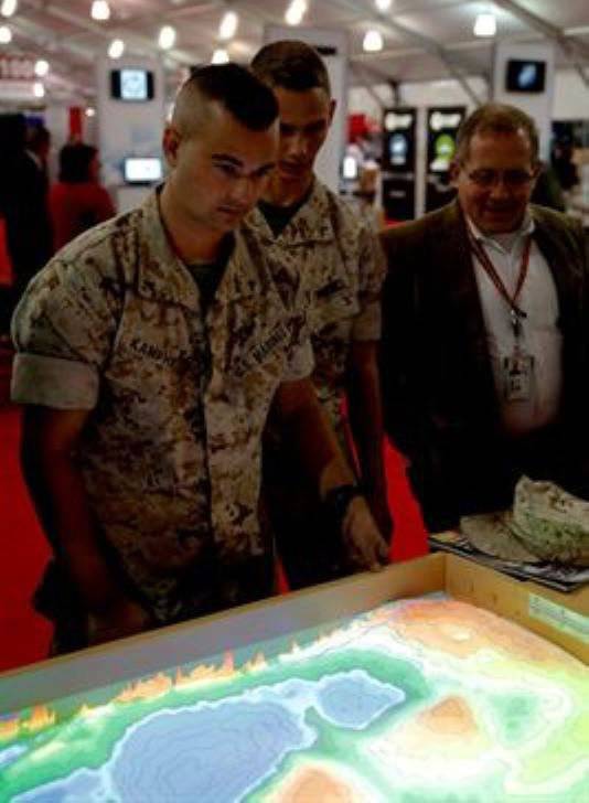 In the US, demonstrated a new technology tactical table