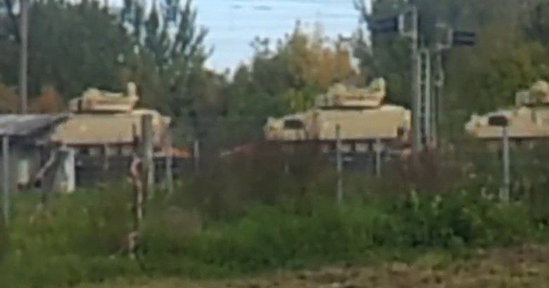 Очевидцы засняли переброску натовской военной техники в Латвию