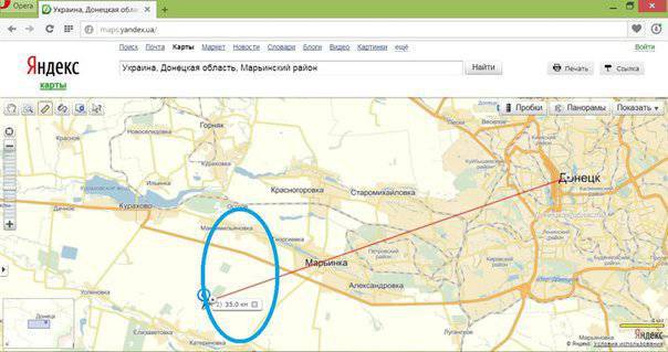 L'emplacement de "l'ouragan" qui a tiré sur l'école de Donetsk et la Croix-Rouge est établi