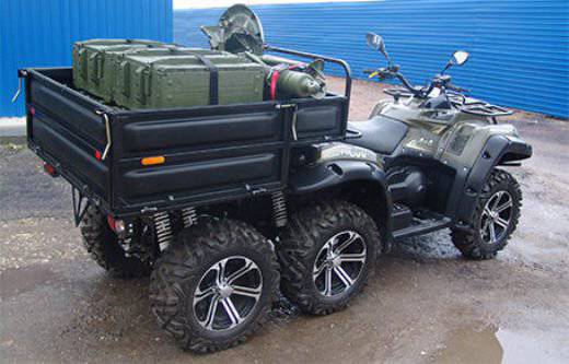 在下诺夫哥罗德，开发了在ATV上运输迫击炮的选项