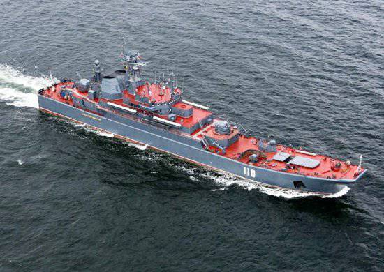 Großes Landungsschiff der Ostseeflotte "Alexander Shabalin" im Mittelmeer eingetroffen