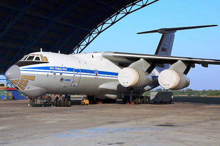 IL-76MD-90A "Ulyanovsk" completou testes de vôo