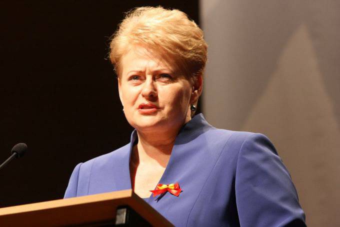 Grybauskaite ने रूसी संघ को "आतंकवादी राज्य" कहा