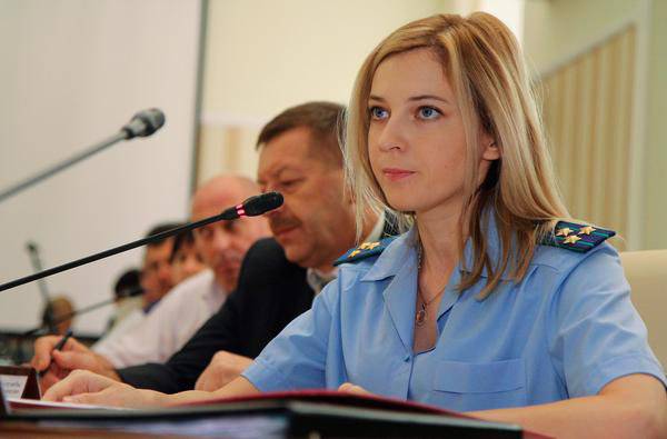 Natalia Poklonskaya ha parlato delle uniche armi russe