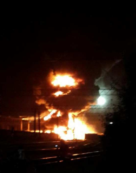 The explosion at the railway station of Kharkov