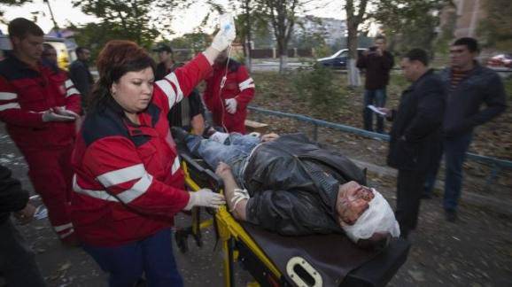 Ukrayna ordusu yolcu otobüsüne saldırdı