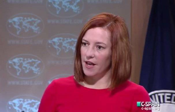 Псаки и невыключенный микрофон