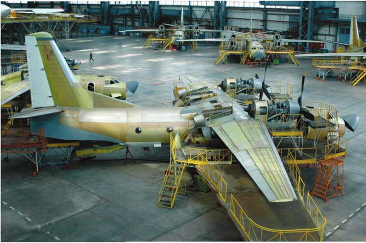 キエフの航空機工場「Antonov」はMaidanの記念日に閉まります