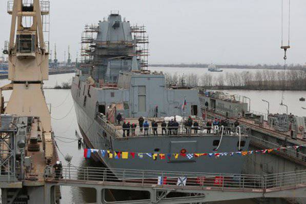 The frigate of the 22350 project “Admiral Kasatonov” was launched