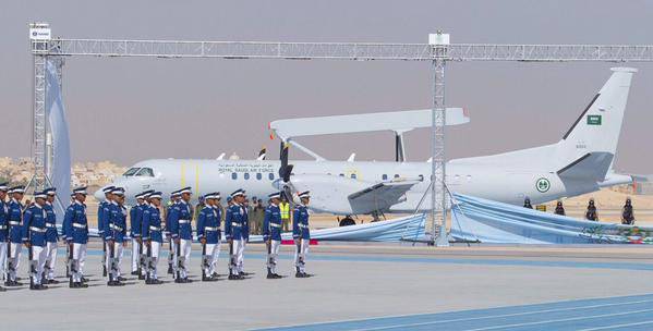सऊदी अरब वायु सेना ने साब 2000 AEW & C AWACS विमान प्राप्त किया