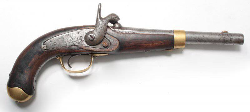 Русский солдатский капсюльный пистолет образца 1848 года