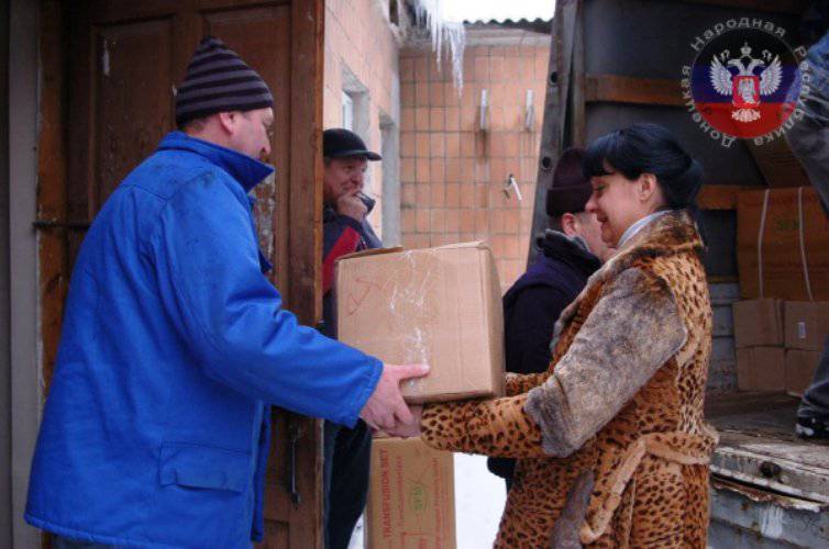 Yeni Rusya'da Rus Kazaklarından insani yardım geldi