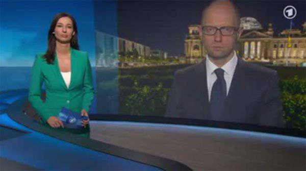 В эфире немецкого ТВ Яценюк поставил Украину и фашистскую Германию на одну чашу весов