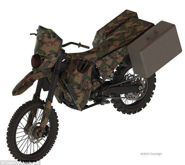 Motocicleta militar super silenciosa "SilentHawk"