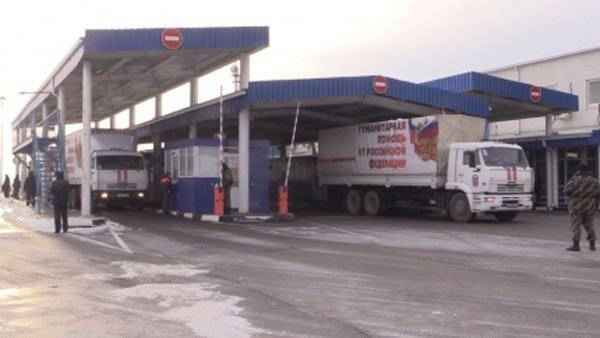 Грузовики 12-го гуманитарного конвоя из России достигли пунктов назначения в ДНР и ЛНР