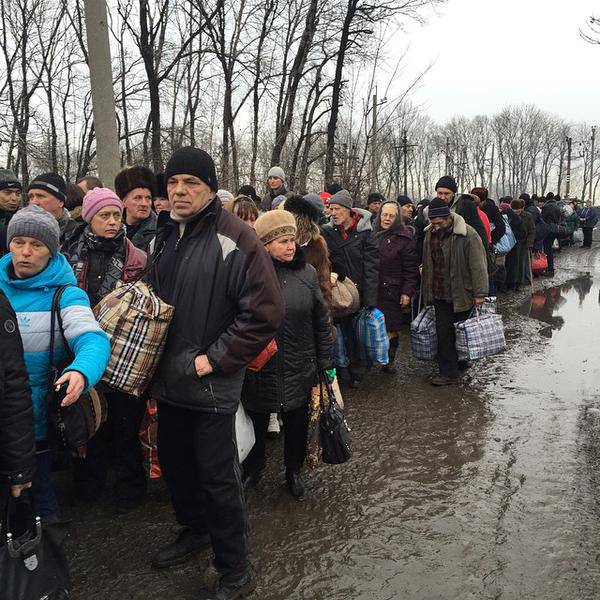 Углегорск. Эвакуация мирных жителей