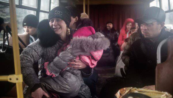 На Донбассе установлен режим прекращения огня для эвакуации жителей Дебальцево