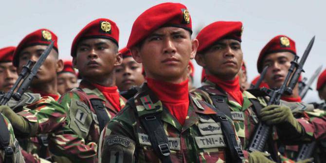 Indonesian special forces: "red berets", "amphibians" and others