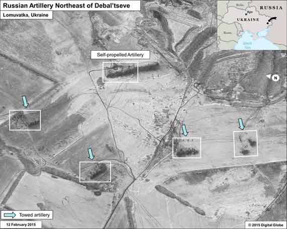 США представили очередные «доказательства» присутствия российской артиллерии на востоке Украины