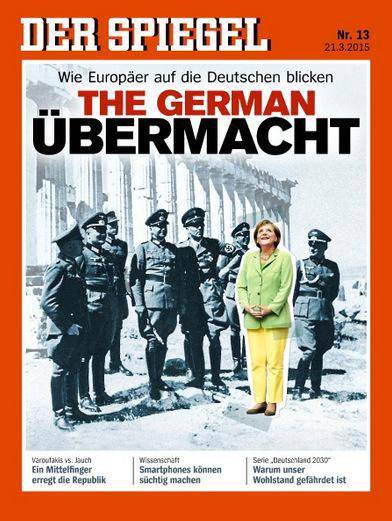 Spiegel-lehden päätoimittaja joutui selittämään, miksi julkaisun kanteen laitettiin kollaasi Merkelistä natsirikollisten seurassa.
