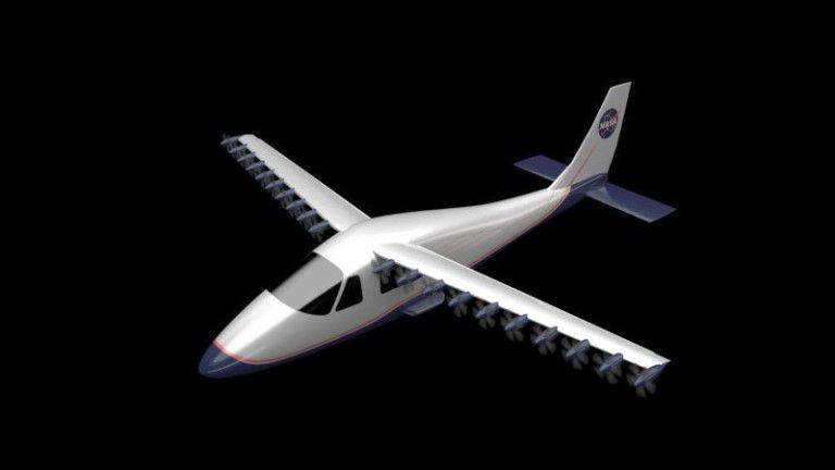 NASA testar en ovanlig elektrisk vinge med 18 motorer