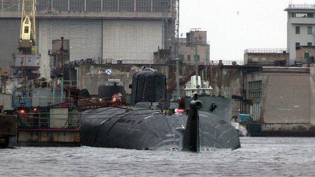 Submarino nuclear K-266 "Eagle": historial de servicio