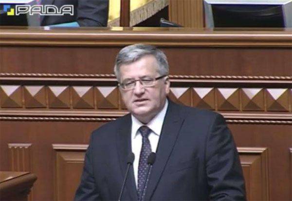 The Polish president from the rostrum of the Verkhovna Rada said that Poland and Ukraine should together oppose the "revival of Russian imperialism