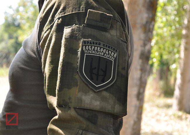 Pravoseki fora do Donbass durante o procedimento para a transferência de unidades Yarosh na APU