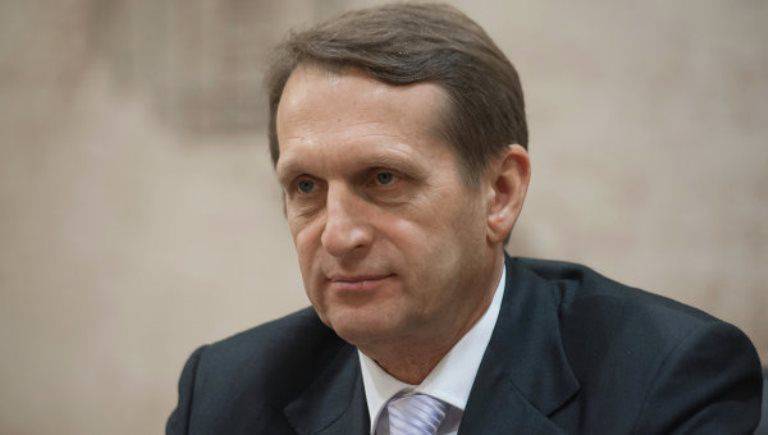 Naryshkin: Washington continues to dictate its line to the EU