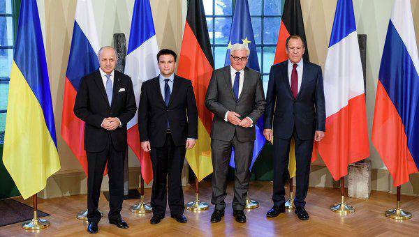 The foreign ministers of the "Norman Four" have agreed to create working groups in Ukraine