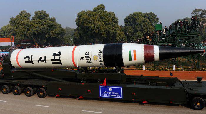 Ракета «Агни-5» начнет поступать в вооруженные силы Индии в 2016 году