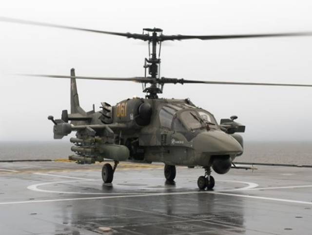 En el 2015, se realizarán las pruebas de fábrica y estatales del helicóptero Ka-52K Katran.