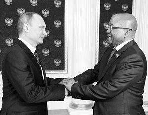 Přátelství mezi Ruskem a Jižní Afrikou znepokojilo obyvatele Západu