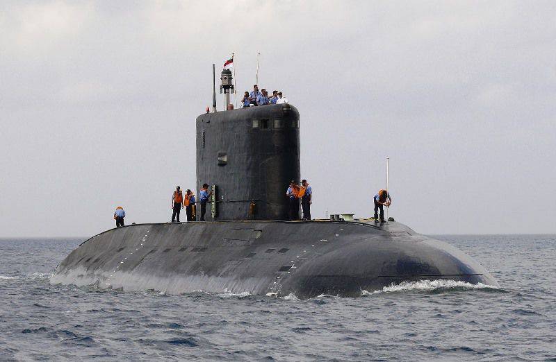 A Índia começou a testar o submarino atualizado com armas russas