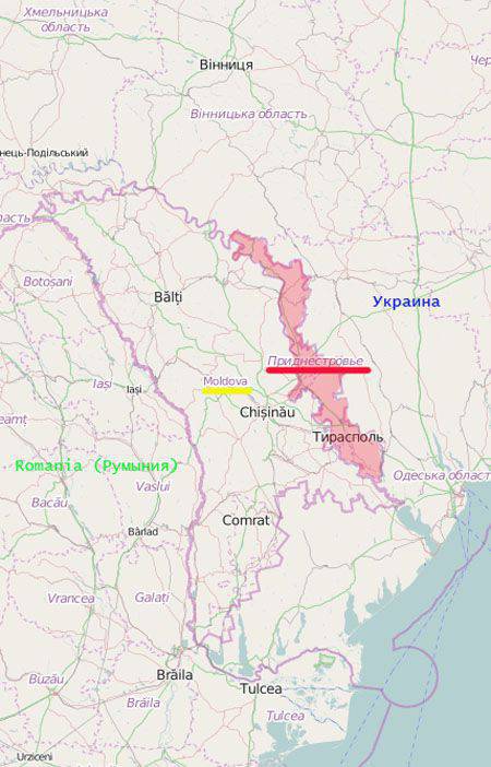 Transnistria에있는 러시아 평화 유지군 봉쇄
