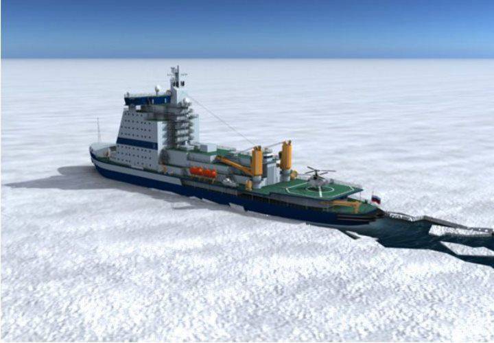 サンクトペテルブルクでは、最初の生産砕氷船タイプLC-60を築きました
