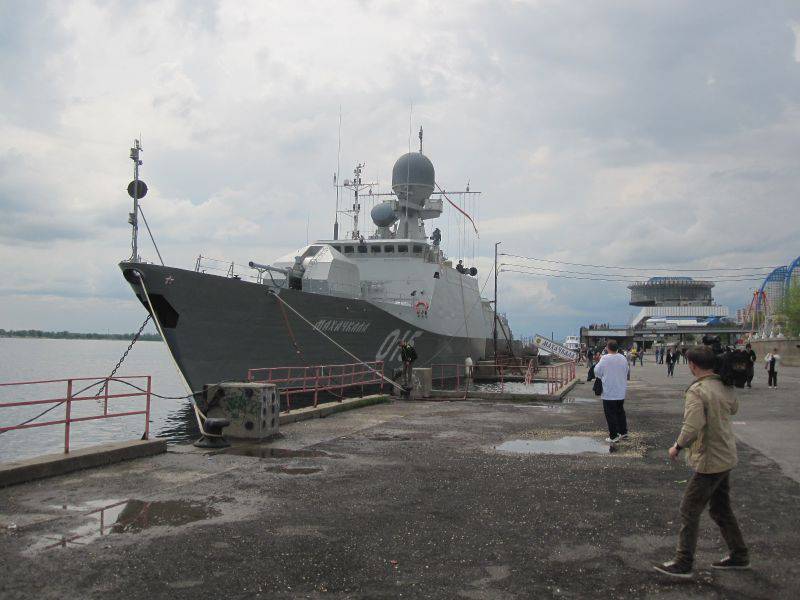 Корабли Каспийской флотилии в Волгограде