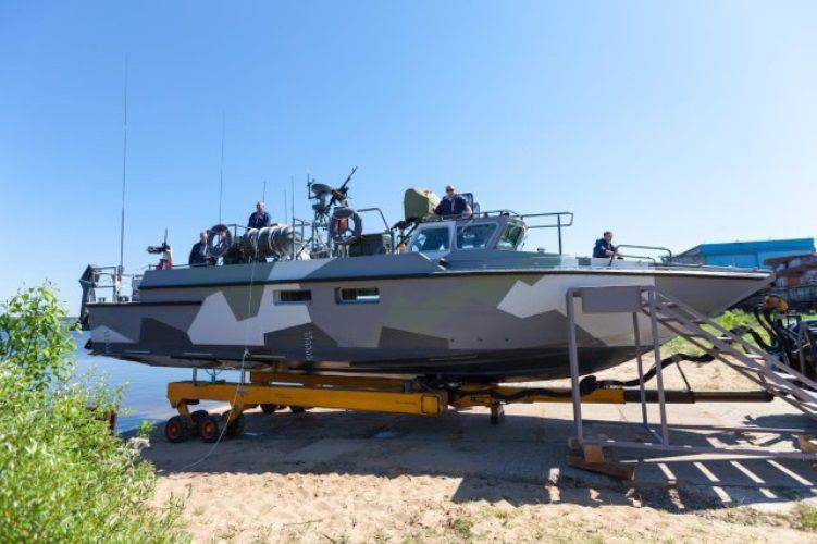 The second landing craft launched