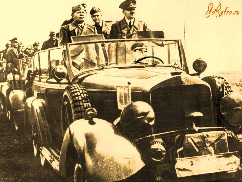 La llegada de Mussolini a Uman ucraniano