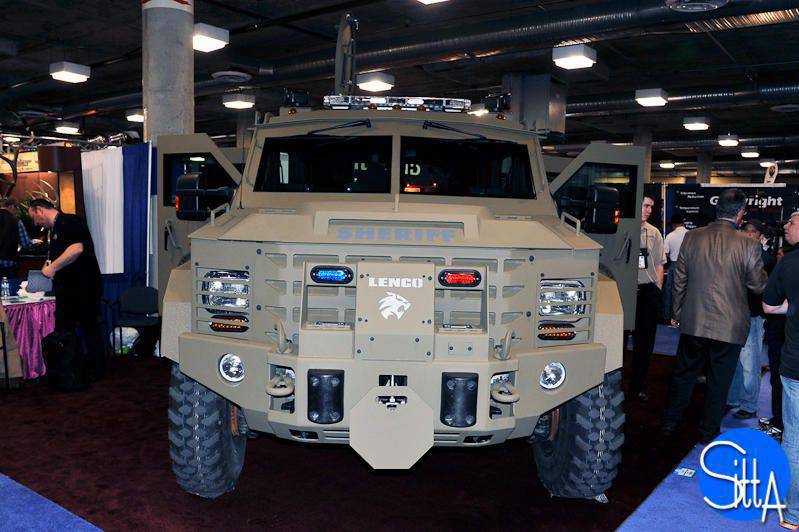 Amerikan şirketi Lenco tarafından üretilen zırhlı araç BearCat