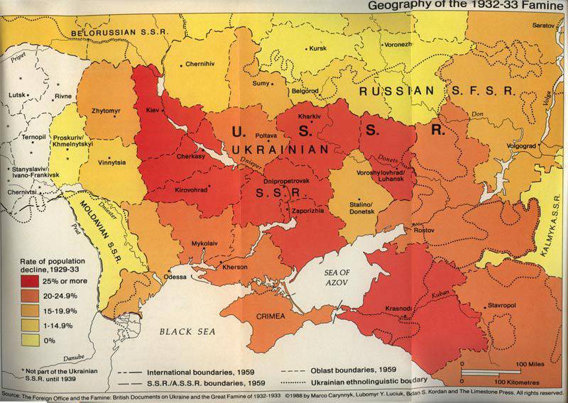 Holodomor 1933 올해의 이유 중 하나