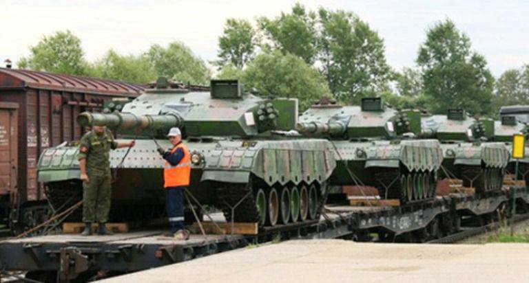 The Chinese brought to the biathlon tanks ZTZ-96A